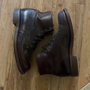 Chippewa x LL Bean men’s brown leather boot, Vibram sole - size 12 EE